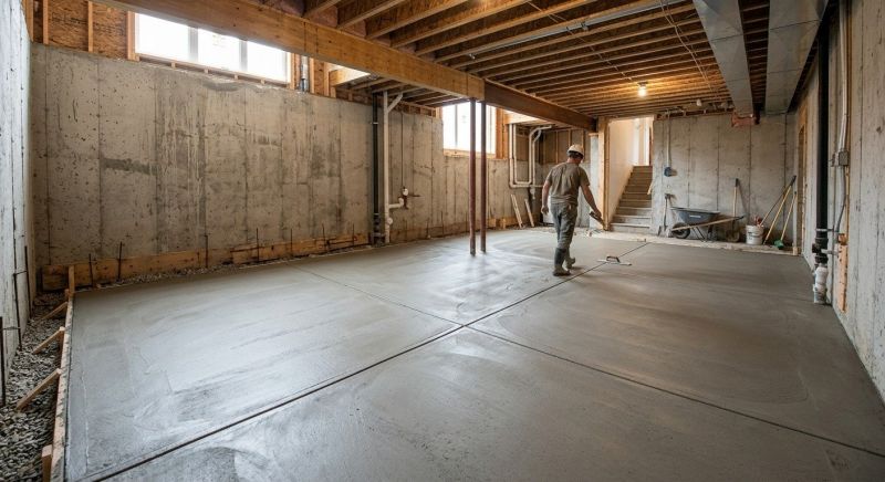 Basement Concrete Installation in Hightstown, NJ