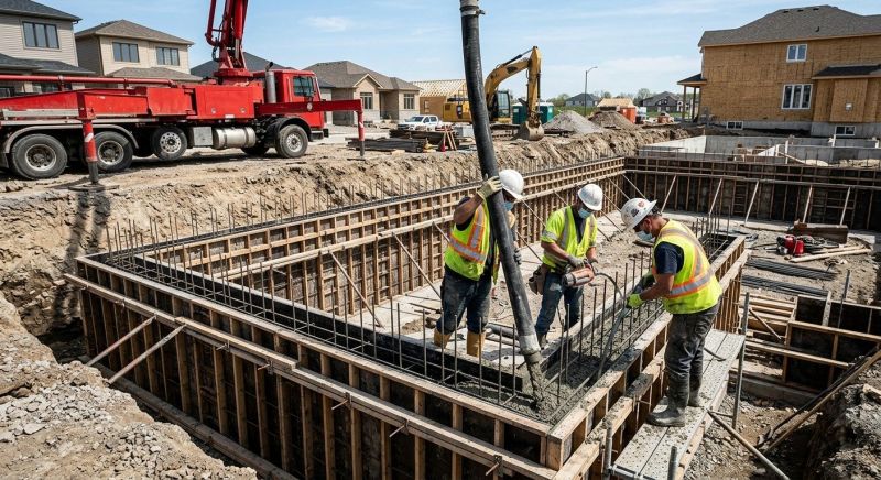 Foundation Wall Pouring in Bristol, PA